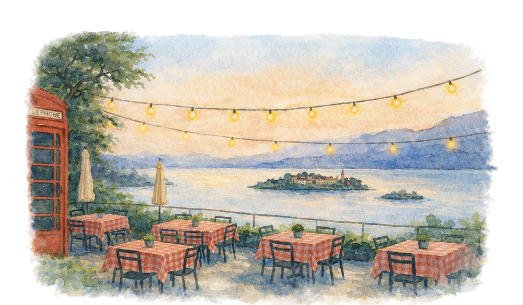 La Rampolina watercolor illustration